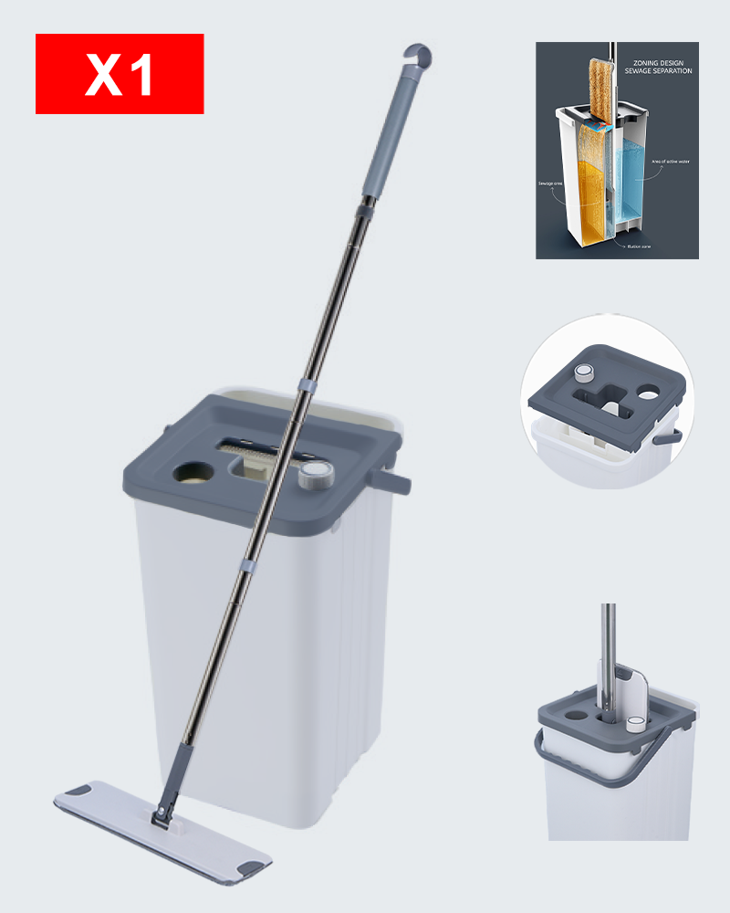 Set Baldi Mop Pengasingan Air Bersih Dan Kotor